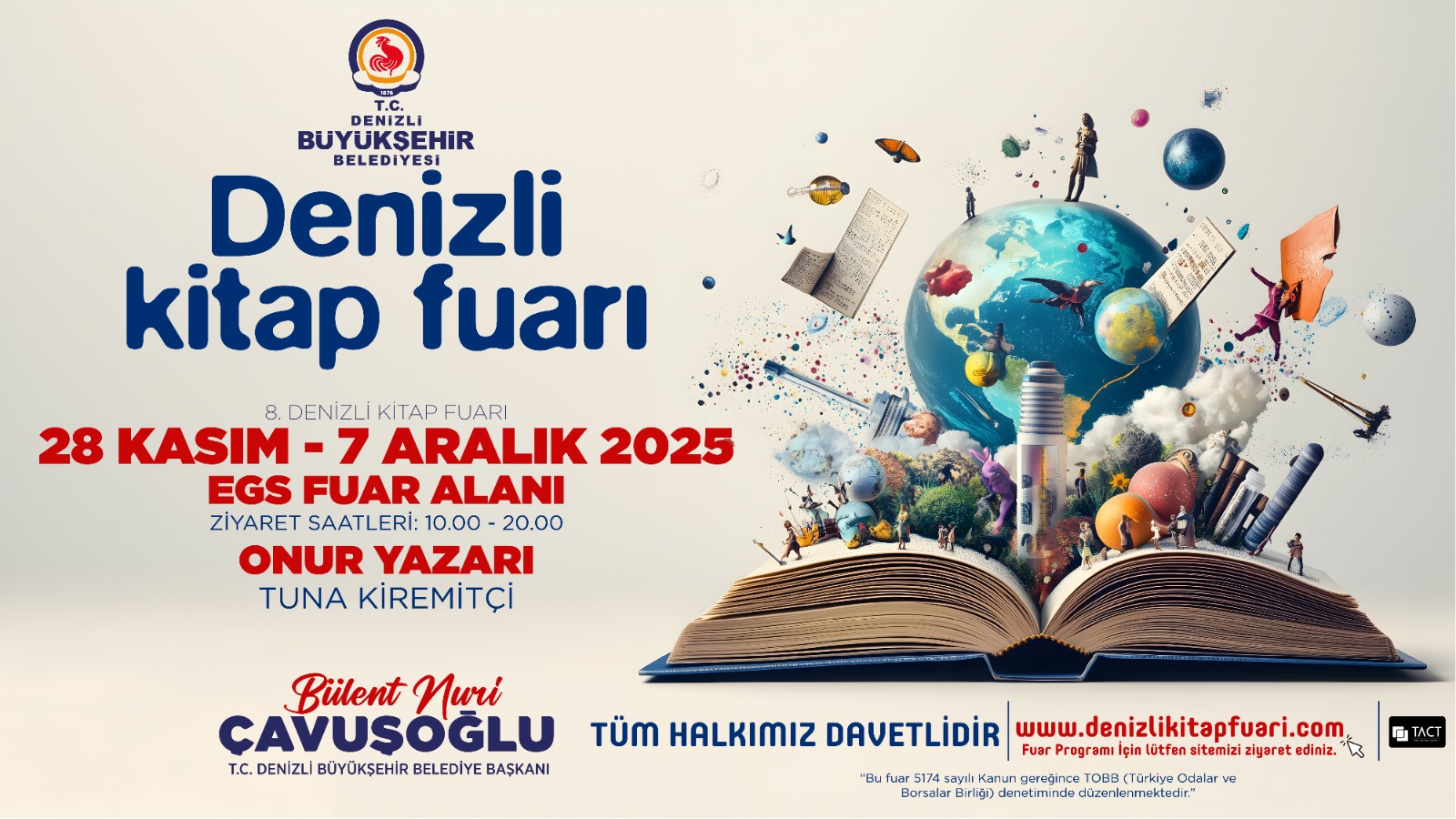 Denizli’de Büyük Kitap Fuarı Başlıyor