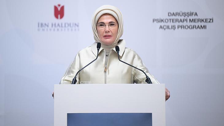 Emine Erdoğan, İHÜ İPAM Darüşşifa Psikoterapi Merkezi'nin açılışına katıldı
