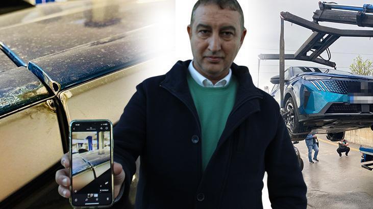 Yanına yıldırım düşen elektrikli araç bu hale geldi: Tesadüfen yaşıyoruz