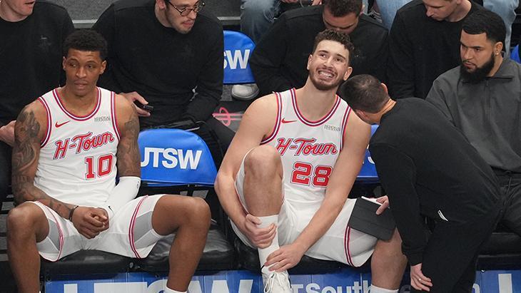 NBA'de Houston Rockets'a Alperen Şengün şoku! Maça devam edemedi