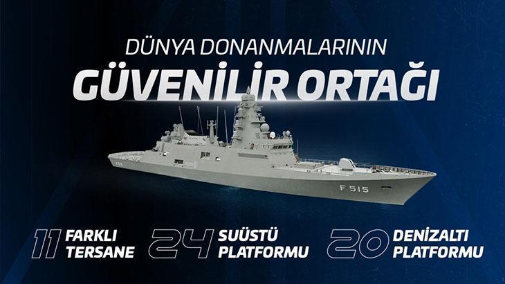 STM, 11 farklı tersanede 44 savaş gemisinin inşasında rol aldı