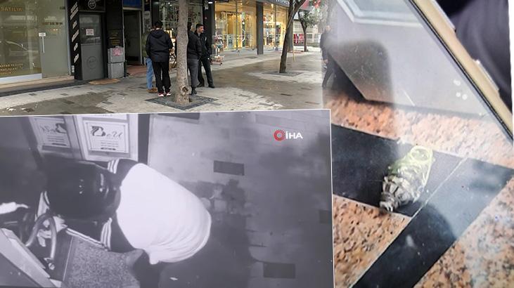 Bakırköy'de iş merkezinin kapısında el bombalı tuzak! O anlar kamerada