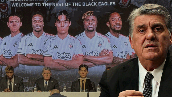 Beşiktaş'ta yeni transferler için imza töreni düzenlendi! Başkan Serdal Adalı'dan hakem tepkisi