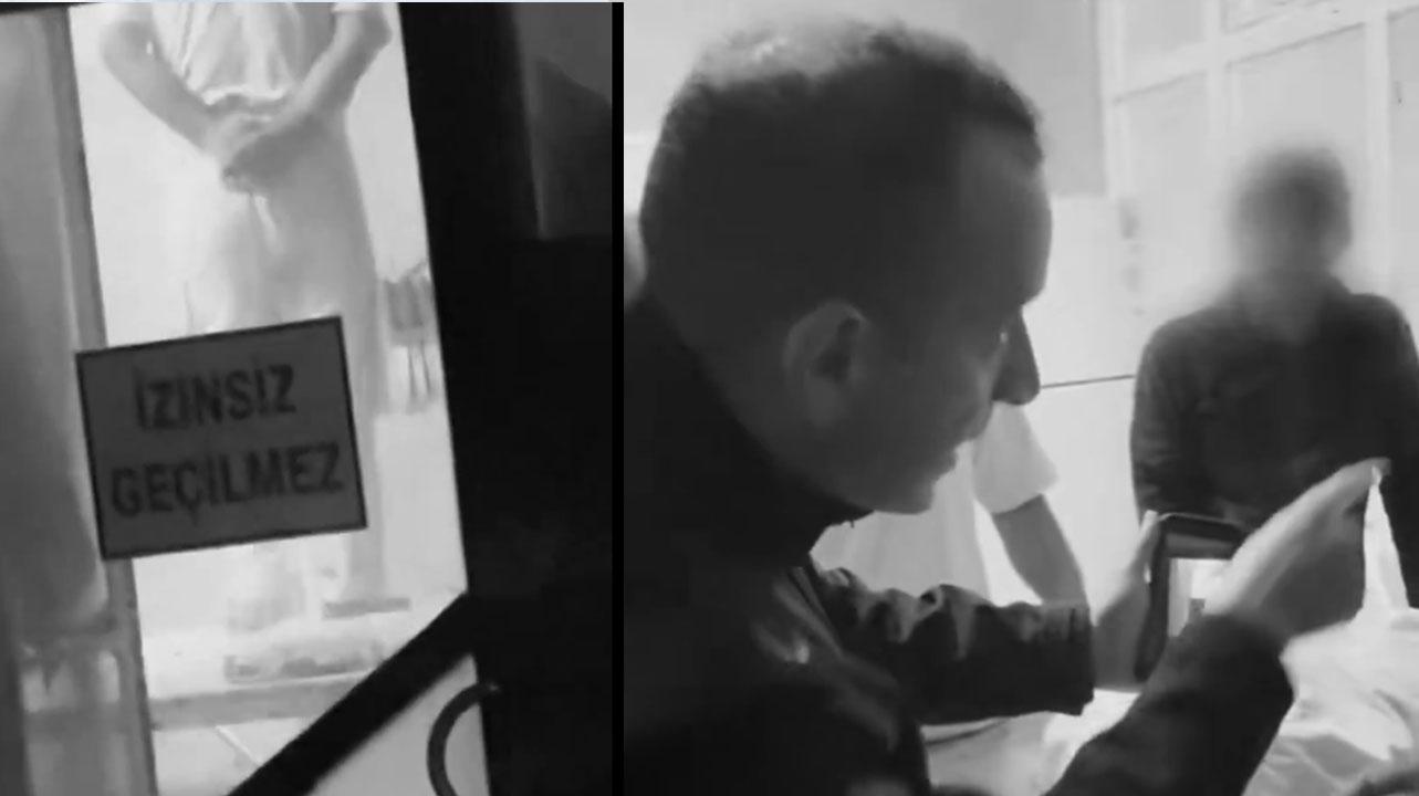 Baklava imalathanesinden skandal görüntü: Ayaklarıyla hamur yoğurdu