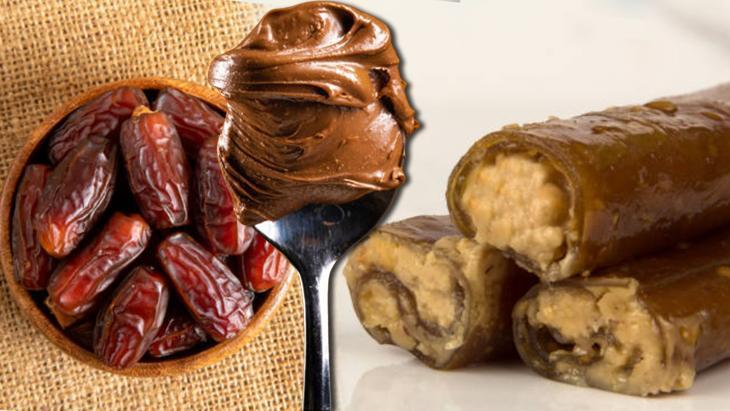 Ramazan sofralarının sağlıklı tatlısı! Hurmaları rulo yapın: Bir lokması doyuruyor