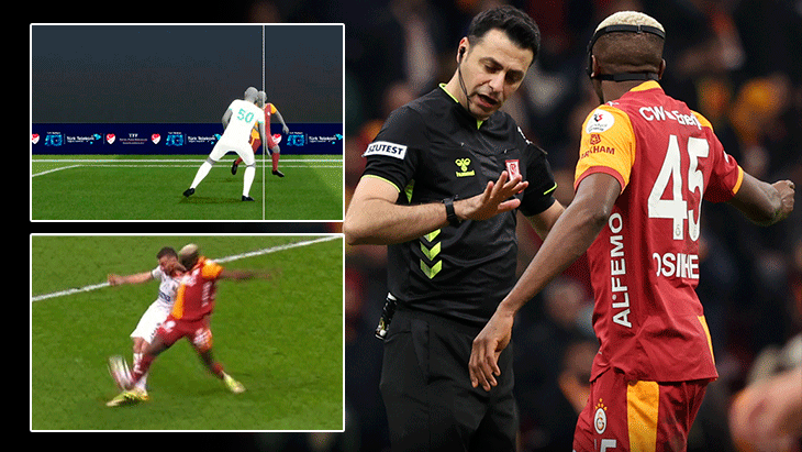 Galatasaray - Alanyaspor maçının tartışmalı pozisyonları eski hakemleri ikiye böldü!