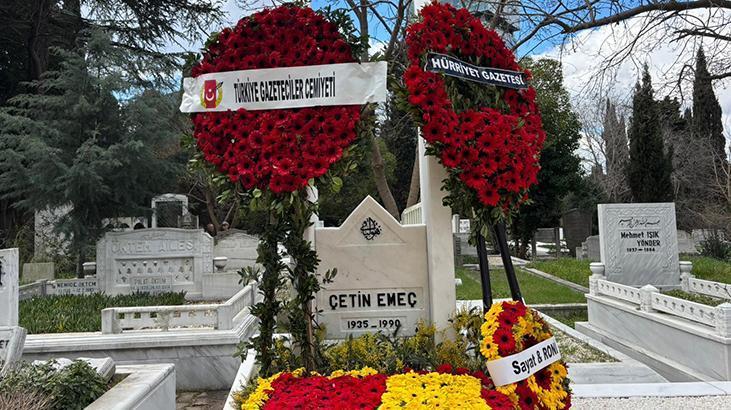 Gazeteci Çetin Emeç ölümünün 36. yılında mezarı başında anıldı