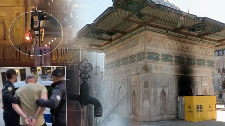 İstanbul'un simgelerinden biri: Gece yarısı ateşe verdi, görüntüler ortaya çıktı