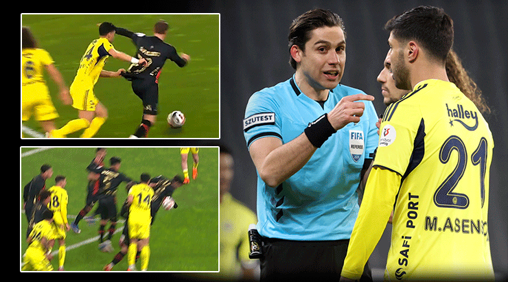 Fatih Karagümrük - Fenerbahçe maçının tartışmalı pozisyonlarını eski hakemler değerlendirdi! 'Penaltı ve net bir kırmızı kart'