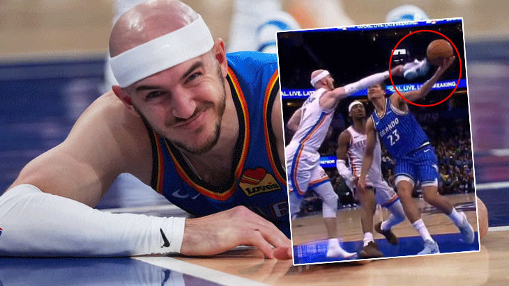 NBA'de görülmemiş olay! Ayakkabısıyla blok yaptı