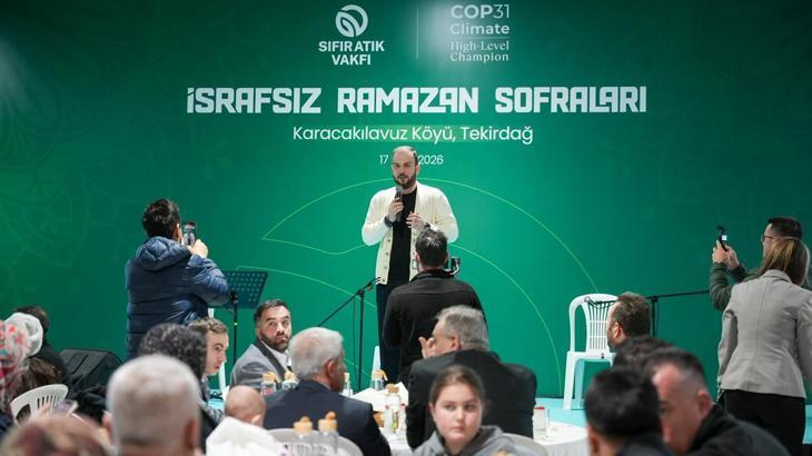 Sıfır Atık Vakfı'nın 'İsrafsız Ramazan Sofraları Programı'nın son durağı Karacakılavuz köyü oldu