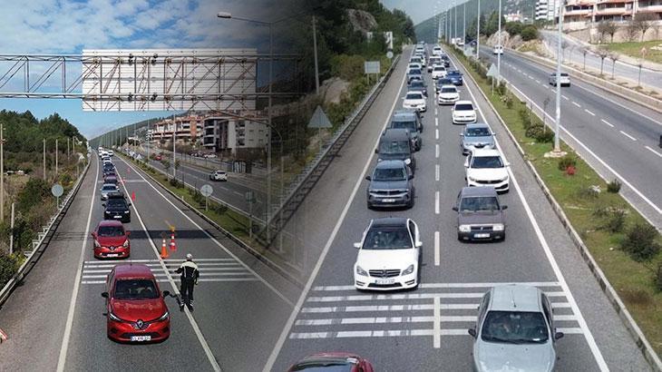 Bayram tatili başladı, herkes akın etti: Kente girişte 2 kilometrelik araç kuyruğu