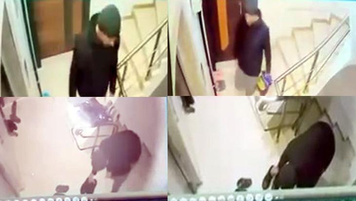 Avcılar’da ayakkabı hırsızlığı kamerada! Kat kat dolaşıp topladı