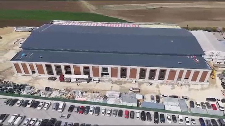 Silivri'de yapımı süren yeni duruşma salonu görüntülendi