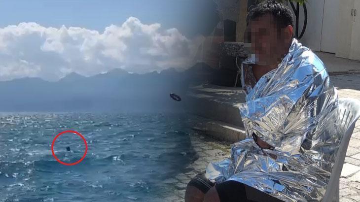 Denizde kabus! Kanodan düştü, 3 saat kurtarılmayı bekledi