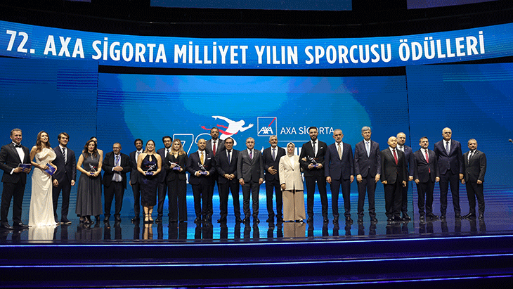 Türk sporunun onur gecesi! 72’nci AXA Sigorta Milliyet Yılın Sporcusu Ödülleri sahiplerini buldu