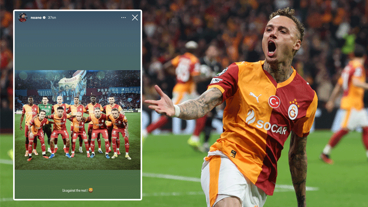 Galatasaray'ın yıldızı Noa Lang'dan Fenerbahçe-Beşiktaş maçının ardından paylaşım!