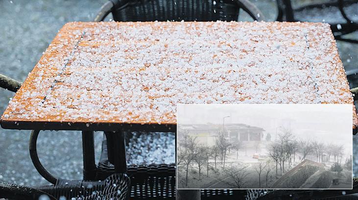 Bahar ortasında kış havası! İstanbul’da dolu, Ankara’da kar