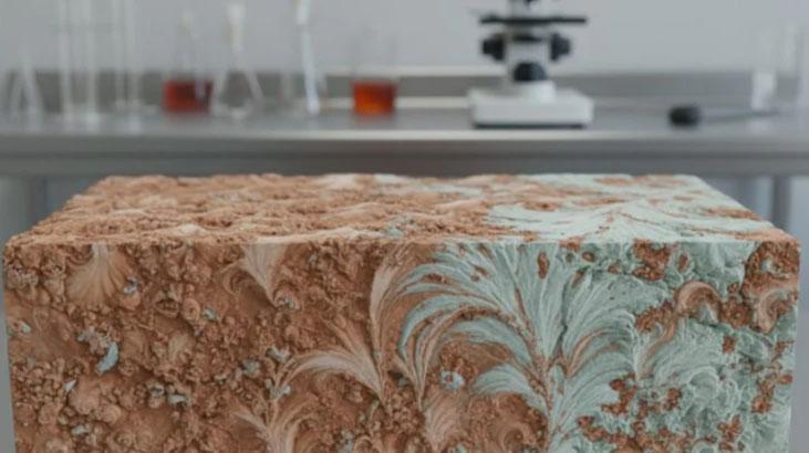 Bu tuğla kendi kendine büyüyor! Fırına gerek yok, bakteriler yeniliyor