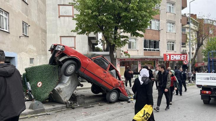 İstanbul Bağcılar'da feci kaza! Freni boşalan kamyon dehşet saçtı