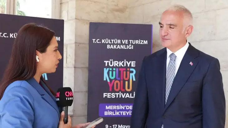 Kültür ve Turizm Bakanı Mehmet Nuri Ersoy CNN TÜRK’te! Mersin'de Kültür Yolu Festivali başlıyor