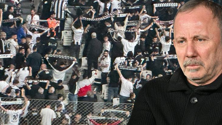 Beşiktaş'ta taraftardan protesto! Sergen Yalçın'a ıslıklı tepki
