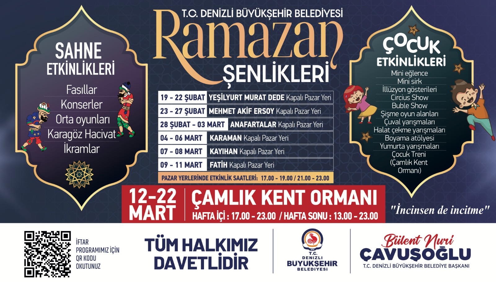 Denizli’de Ramazan Büyükşehir ile bir başka yaşanacak