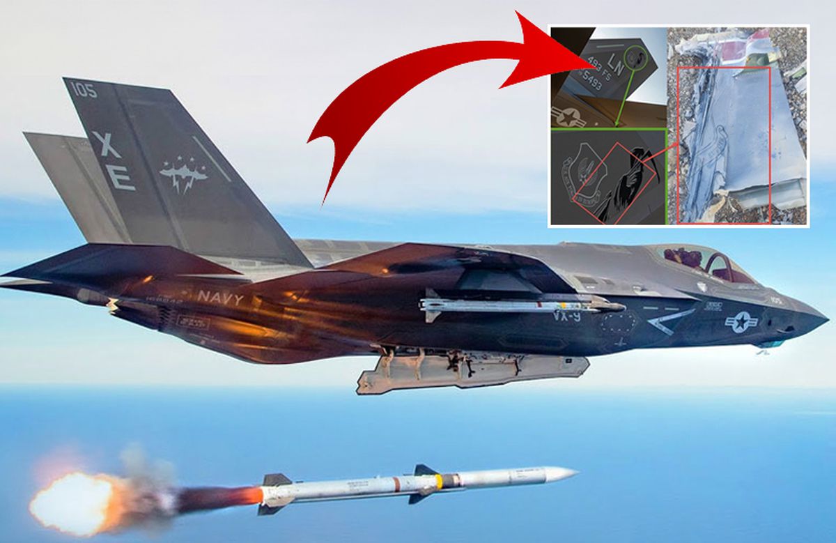 İran, ABD'nin görünmez savaşçısı F-35'i vurdu! İşte enkaz görüntüleri