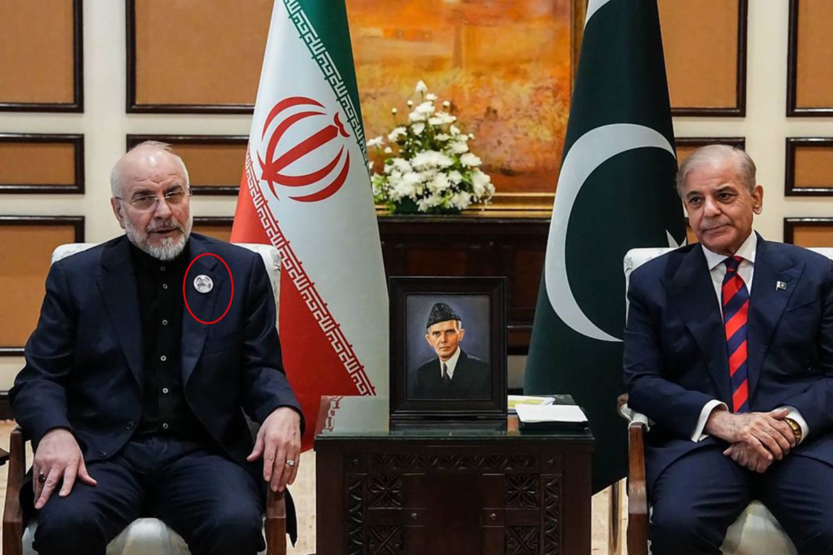 İran heyetinin başkanı unutmadı! Dikkat çeken rozet detayı