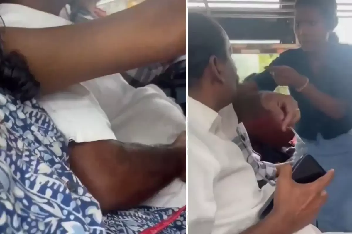 Otobüste infial yaratan görüntü! Genç kadının tepkisi sert oldu