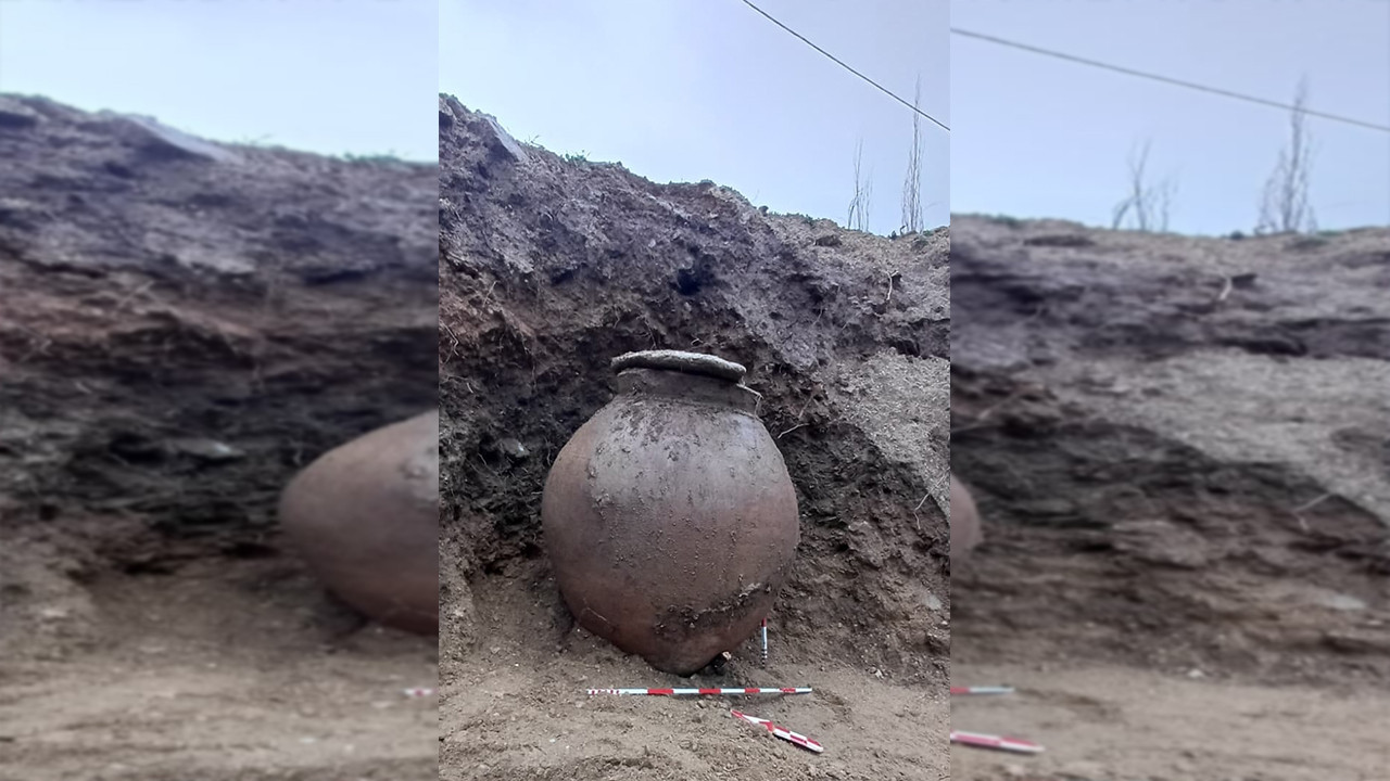 Yağmur toprağı kaydırdı tarih gün yüzüne çıktı: Denizli’de Bizans küpü