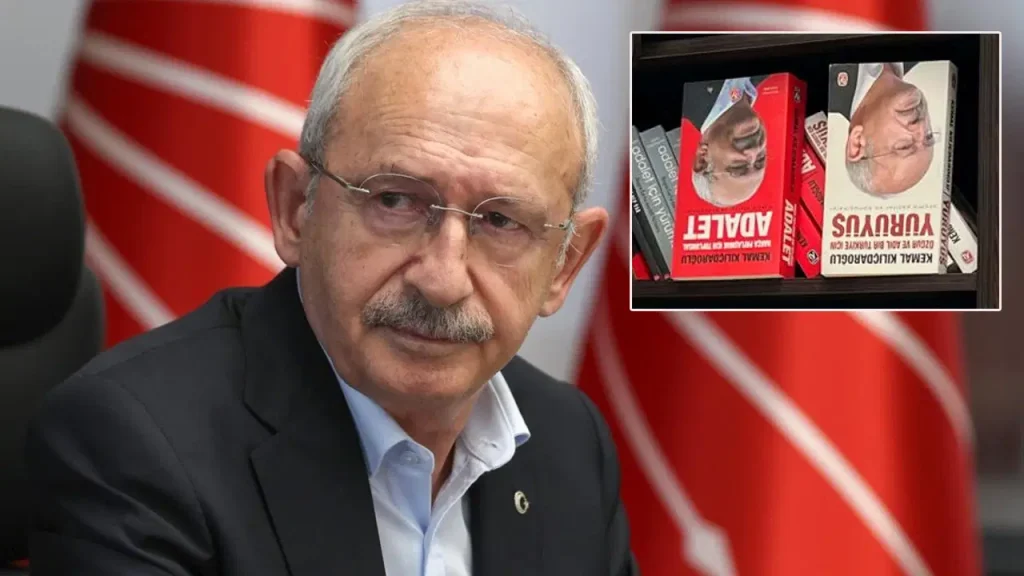 Ankara’da ‘butlan’ protestosu: Kemal Kılıçdaroğlu’nun kitapları ters çevrildi