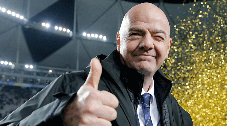FIFA Başkanı Gianni Infantino’nun her şeye rağmen keyfi yerinde!