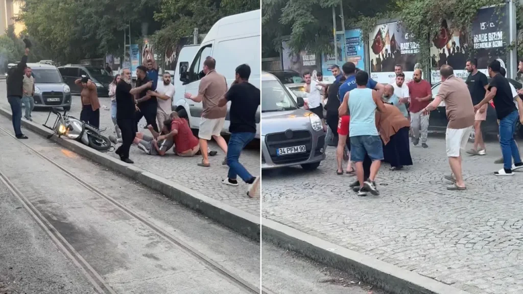 İstanbul’da trafikte dehşet anları: 4 kişiyi bıçakladı, polis havaya ateş açtı!