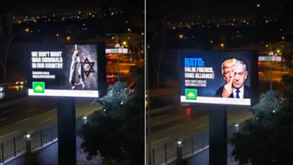 NATO Zirvesine saatler kala: Trump ve Netanyahu karşıtı görsel paylaştılar, genel merkezin elektriği kesildi