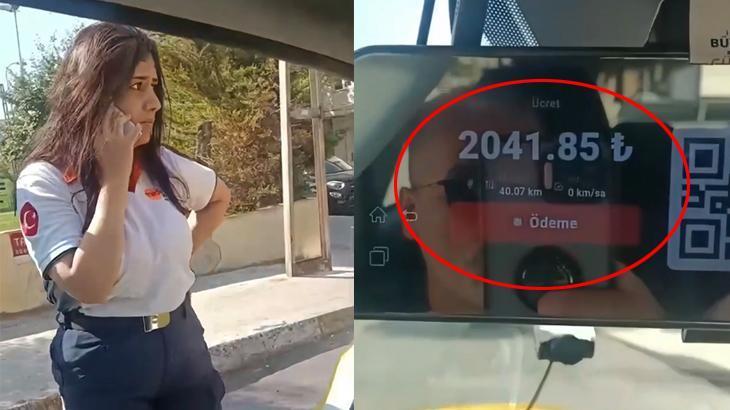 Uygulamada başka, taksimetrede başka fiyat! İstanbul’da ortalığı karıştıran yolculuk