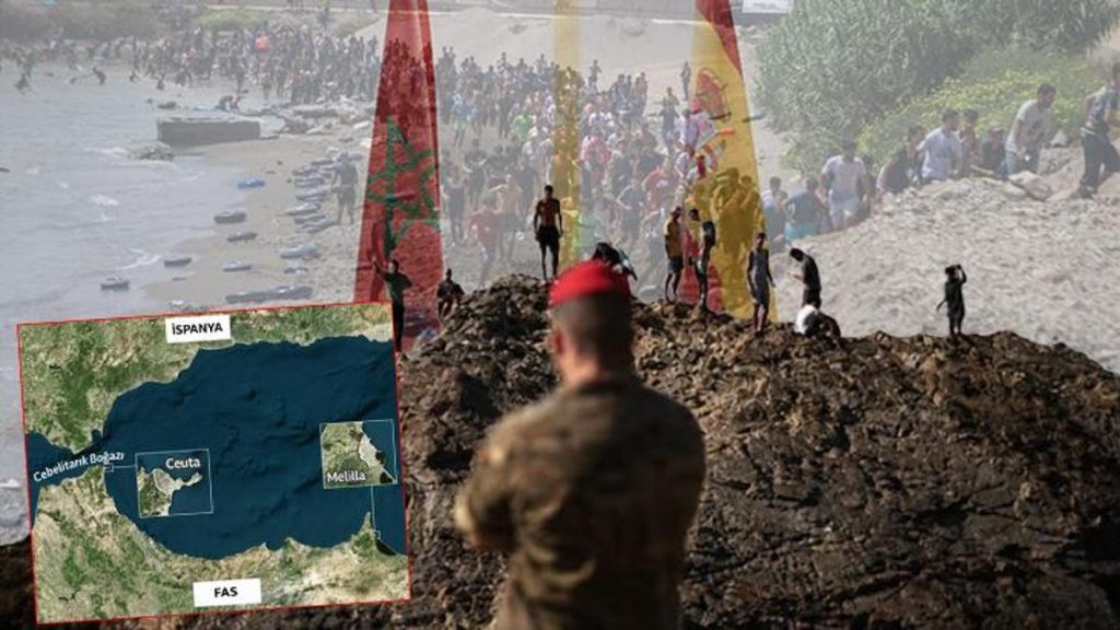 70 bin göçmen sınırı aştı, haritaya bakan şaşırıyor! İspanya’nın Afrika’da neden toprağı var?