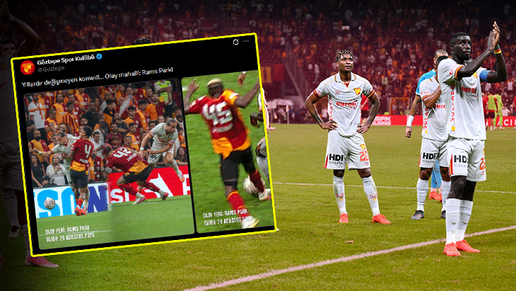 Göztepe’den Galatasaray maçı için hakem kararı tepkisi! ‘Yıllardır değişmeyen komedi’