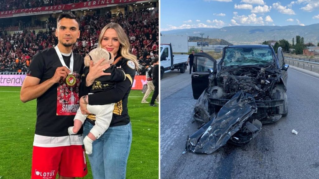 Süper Lig futbolcusu ailesi ile kaza yaptı! TIR’a arkadan çarptı…