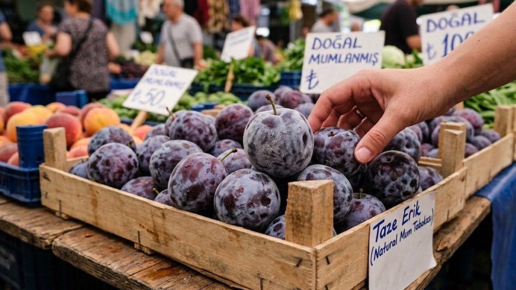 Tarım ilacı değil: Eriğin üzerindeki o beyaz lekeler bakın neymiş