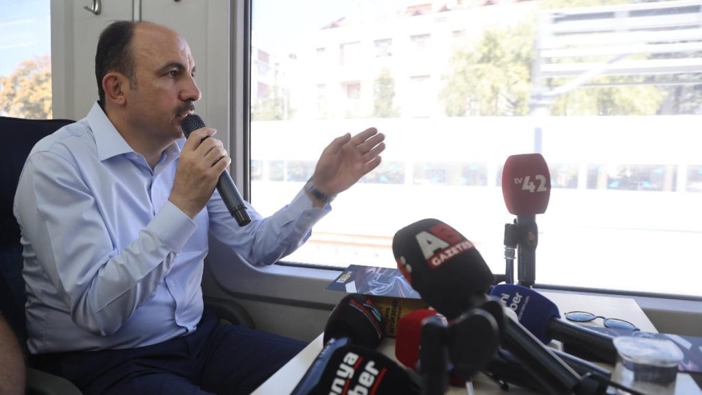 Uğur İbrahim Altay, raylı sistem projelerini inceledi