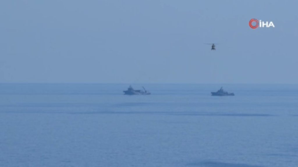 Girne’de arama çalışmaları 4’üncü gününde: TCG Alemdar çalışmalara katıldı